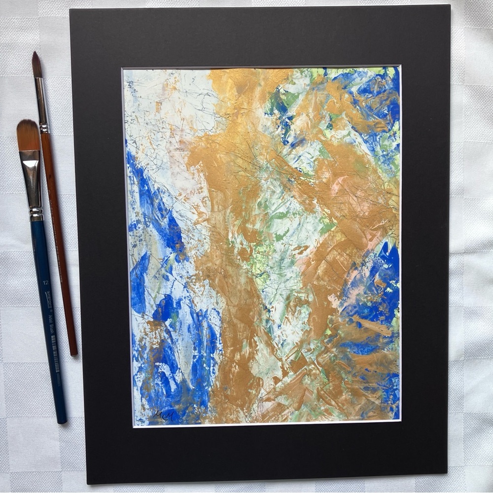 Abstract Dance Inspired Original Figurative Contemporary Watercolor Painting